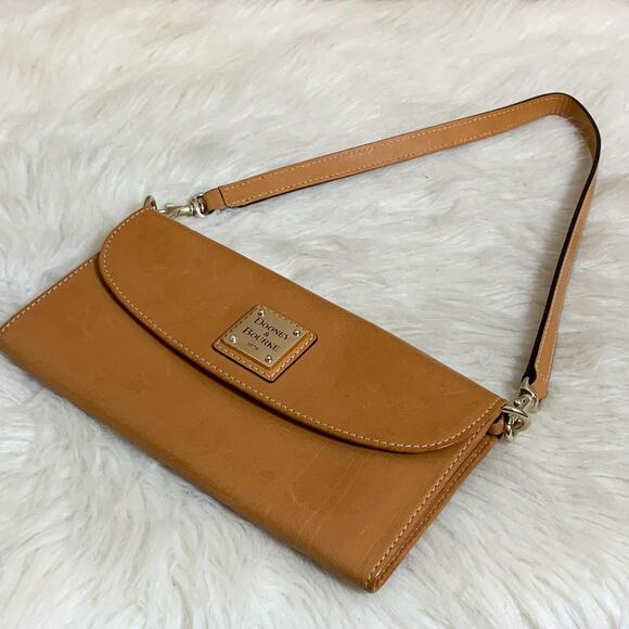 DOONEY & BOURKE Rare Vintage Florentine Leather Front Flap Swing Wallet Handbag